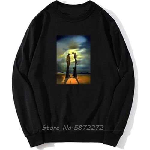 Salvador Dali Dream Surreal Art Print Hoodie Unisex Men Pollover Sweatshirt Fleece Hoodies Streetwear Harajuku