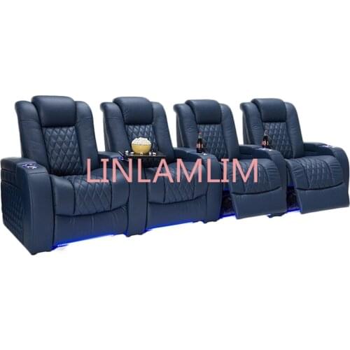 Electric recliner relax massage chair theater living room Sofa bed functional genuine leather couch Nordic modern диван мебель