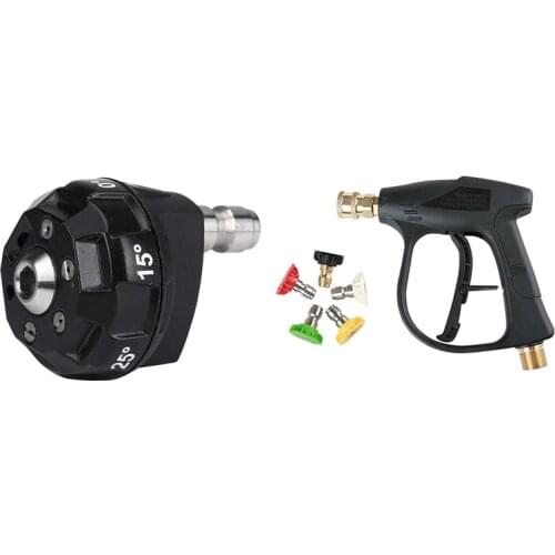 Pressure Washer 6-In-1 Spray Nozzle Tip & M22 x 1.5 mm High Pressure Car Washer Tool Washer Tool with 5 Nozzles