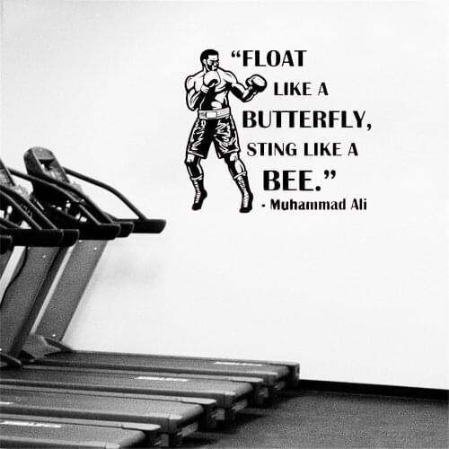 Boxing Wall Sticker Glove Sticker Kick Boxer Play Wall Decal Vinyl Striker Wall Decals For Boxing Sport Gym DW9838