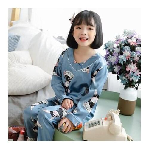 Pajamas set children cartoon cotton pajamas winter girls pajamas baby clothes cute Pijamas home service