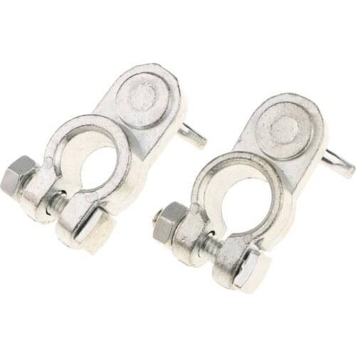 Positive and Negative Battery Terminals Connectors Clamps Car Motorcycle