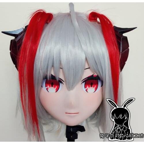 RB1237)Customize Handmade Crossdress Full Head Female/Girl Resin Japanese Cartoon Character Animego Cosplay Kigurumi Mask