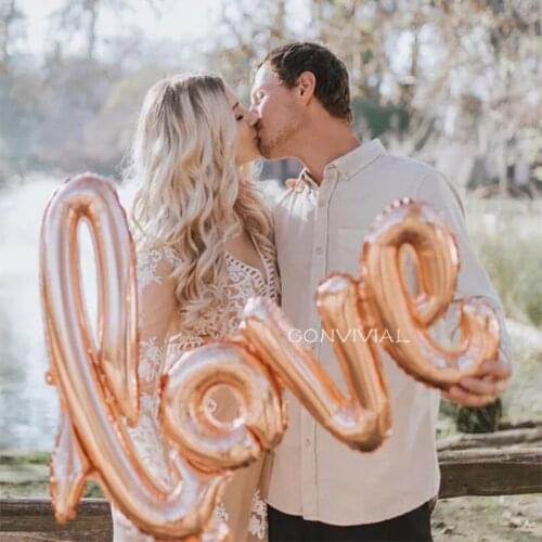 Bride to be LOVE Letter Ring Foil Balloons Wedding Decoration Valentines Day Party Mr&Mrs Latex Balloons Event Party Supplies