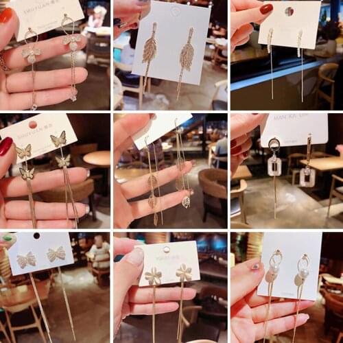 Pendientes Mujer Earrings for Women серьги 2021 тренд Korean Fashion Vintage Diamond Pearl Kolczyki Boucle Oreille Femme Damskie