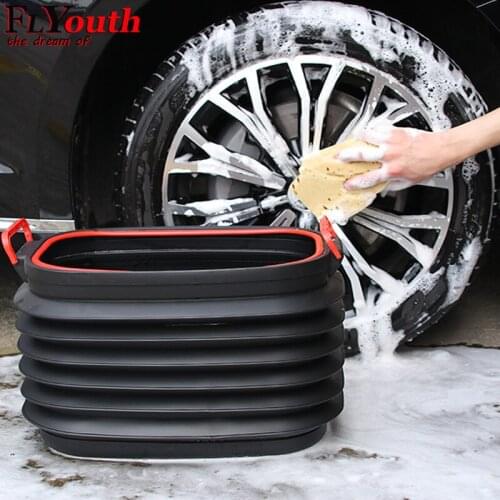 Folding Bucket Portable Collapsible Basins Car Washing Tool Vegetable Fruit Basin High Capacity Household Cleaning Supplies 37L