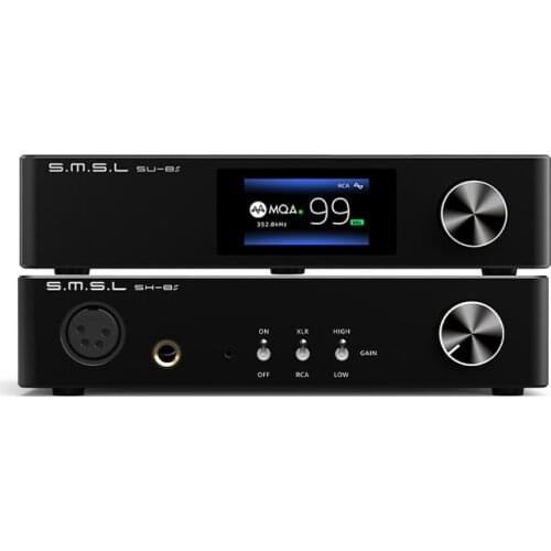 SMSL SU-8S MQA Decoder + SMSL SH-8S Headphone Amplifier SU8S SH8S Combo