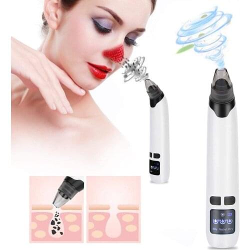Facial Blackhead Remover Vacuum Face Skin Pore Cleaner Suction Acne Pimple Removal Tool with Mini Nano Facial Steamer mist spray