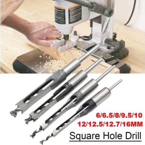 Woodworking square bit mortising square hole drilling cored salad bit woodworking hole opener mortising machine bit