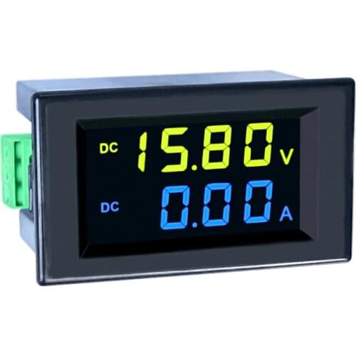DC 3051AG 0- 600V 200A voltmeter two color display led panel digital voltmeter ammeter voltage current measuring instrument