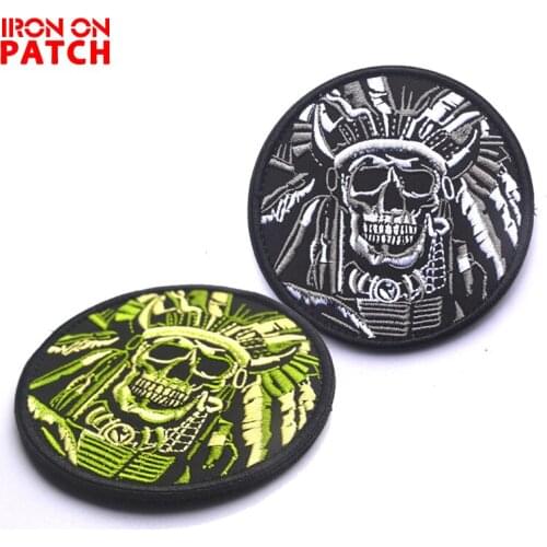 Embroidered Badges Dead Head Fred Tactical Stickers Hook & Loop Badges Army Fan Badges For Clothes Hat Backpack Chapter PATCH