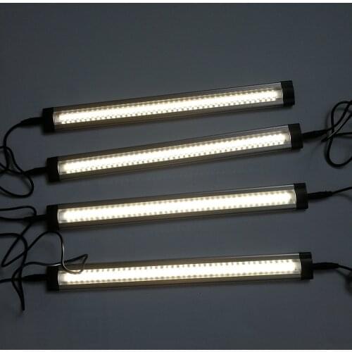 Dimmable Top Quality 4pcs Kitchen Under Cabinet Counter Energy Saving LED Hard Rigid Strip Light Bar Kit 3000K/4000K/6000K
