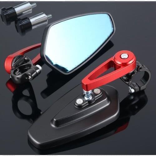 Universal CNC 7/8" 22mm Rearview Motorcycle Handle bar ends Mirrors For suzuki gsxr 1000 k8 bandit 600 hayabusa gixxer gsx 750f