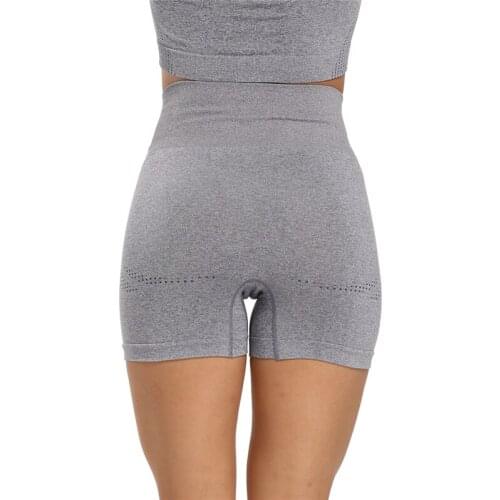 Pink Purple Black Gray Seamless Casual Sports Yoga Shorts for Women 2021 Fashion Breathable Running Cycling Boxing Trousers