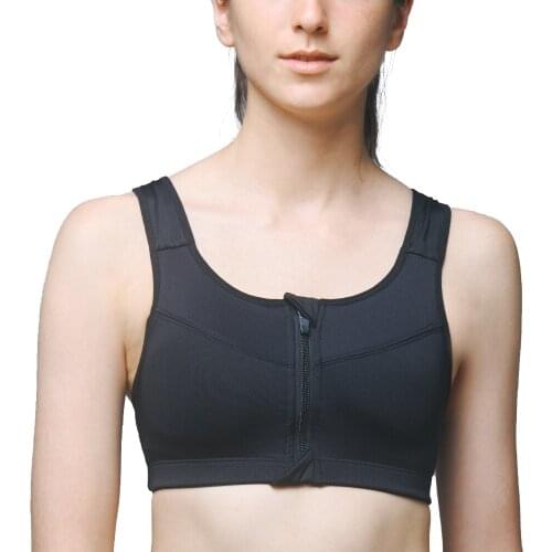 SH-1007 Women Front Zipper Push Up Wireless Bra