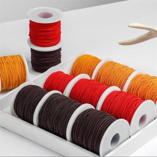 0.8mm 1mm 1.2mm 1.5mm High Elastic Round Cord Rubber Band Stretch Cord for Jewelry Making Diy Handmade Accessories