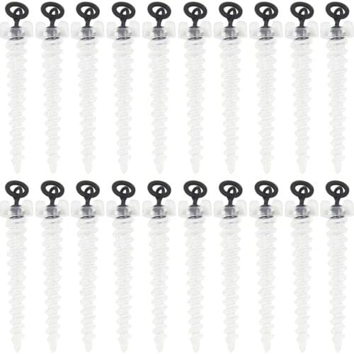 20pcs Bait Hook Stops Beads Hair Chod Rig Boilies Carp Fishing Accessories UP Boilies Stop Bait Screw