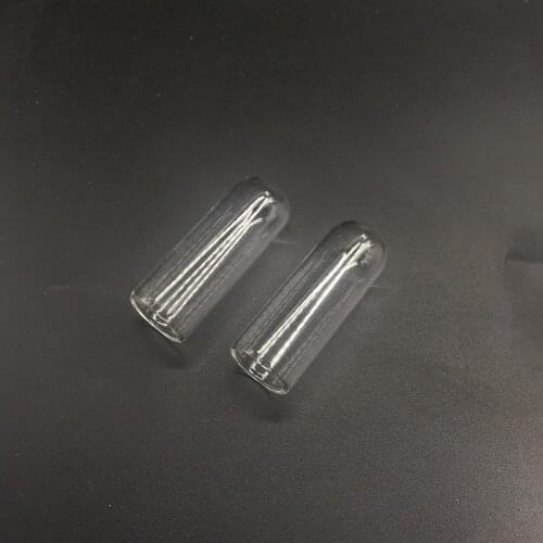 200pcs/lot 50x18mm hollow glass tube glass globe cover dome mini glass vial pendant glass wishing jars handmade jewelry findings