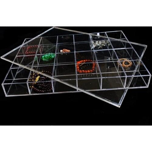 Acrylic custom jewelry box organizer holder pandora bead charm storage bracelet jewerly jewelery display cases for collections