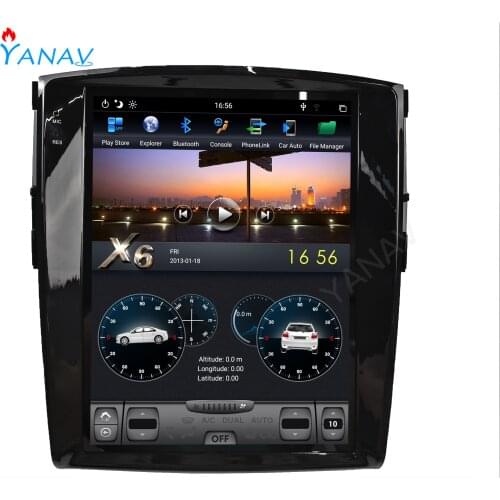 Android Car Radio 2 DIN Stereo Receiver For-Mitsubishi Pajero 4 V97 V93 GPS Navigation Video Multimedia Player Vertical Screen