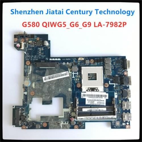 Free Shipping QIWG5_G6_G9 LA-7982P LAPTOP MOTHERBOARD FIT FOR LENOVO G580 P580 P585 NOTEBOOK MAINBOARD High Quality tested 100