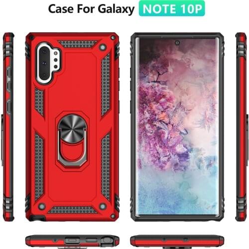 Case For Samsung Note 10 Anti-drop Mobile Phone Shell Armor Bracket Two-in-one Protective Cover For Samsung Galaxy Note 10 Plus