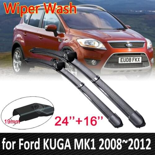 For Ford KUGA MK1 2008~2012 2009 2010 2011 Car Wiper Blades Front Window Windshield Windscreen Wipers Car Accessories Stickers