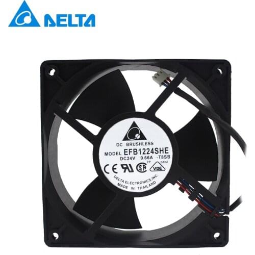 EFB1224SHE 24V 0.66A 12cm 120mm 12038 inverter cooling fan for Delta