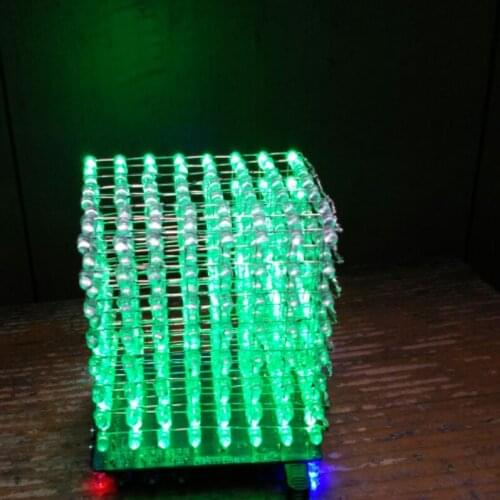 Electronic assembly kits soldering kits mini 8*8*8 LED Cube 3 mm LED