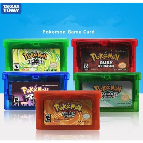 Pokemon Series NDSL GB GBC GBM GBA SP Video Game Cartridge Console Card Classic Game Collect Colorful Version English Language