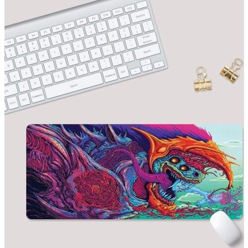 Mouse Pad Gaming 800x300x3mm XL Lockedge Large Computer Gamer Keyboard Mouse Mat Hyper Beast Desk Mousepad for PC Desk Pad