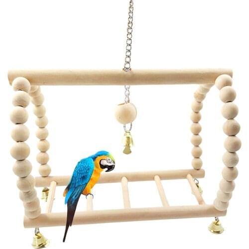 Parrot Toy Hanging Bridge Parrot Swing Parrot Suspension Bridge Stairs Swing Bird Supplies Bird Toys Pet Gifts