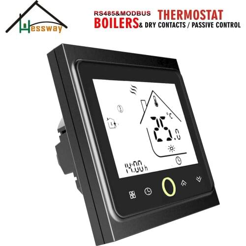 HESSWAY Multi-function valve, actuator,boiler programmable thermostat for switch Dry contact Controller
