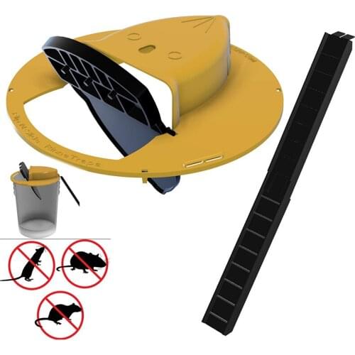 Reusable Plastic Smart Mouse Trap Flip N Slide Bucket Lid Mouse Rat Mouse trap Humane Or Lethal Trap Door Style Multi Catch