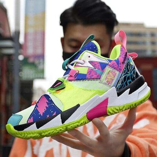 Trend High Quality Men Fashion Sneakers Comfortable Outdoor Men Casual Shoes Hard-Wearing Non-slip Brand Basketball Shoes 36-45