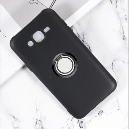 For Samsung Galaxy J2 J7+ J1 J7 Max J3 J5 Pro Prime Note 8 FE Edge Back Ring Holder Bracket TPU Soft Silicone Phone Case