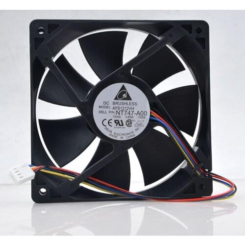 Original AFB1212VH 12CM 12025 120*120*25mm DC 12V 0.60A 3-Lines dedicated cooling fan