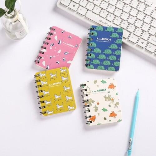 Students coil this A7 creative pad this school supplies notebook homework notebook portable cartoon cute notebook
