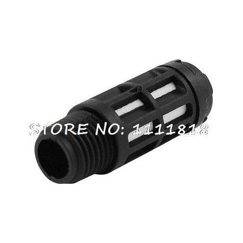 1/4" PT Male Threaded Cylinder Pneumatic Exhaust Noise Plastic Silencer Muffler