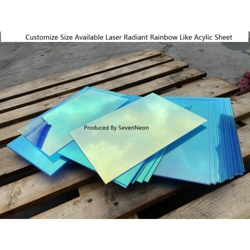 Iridescent/Radiant Laser Plexiglass Rainbow Board Acrylic (PMMA) Sheet,Organic Glass Plate Oргстекло For Advertising/Decorate
