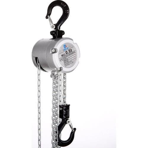 Ce Approved Lifting Equipment 500kg Manual Hand Mini Chain Block / Hoist With Hook