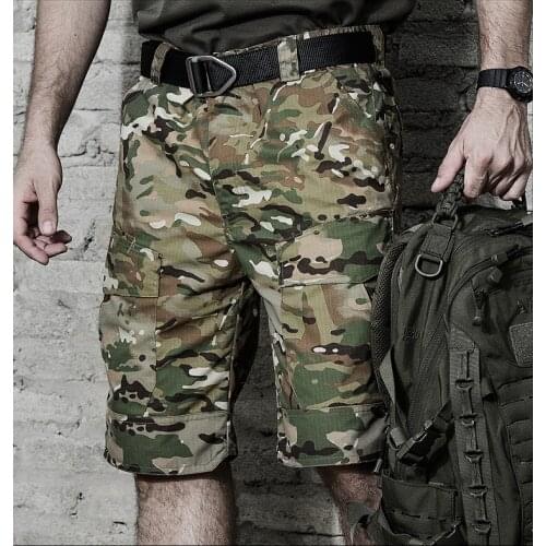 Summer Men Waterproof Wear Military Tactical Camouflage Shorts Male Outdoor Sports Hiking Hunting Camping Short Men Clothing