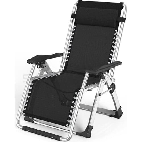 Recliner folding lunch break chair multifunctional nap bed household portable beach lazy chair