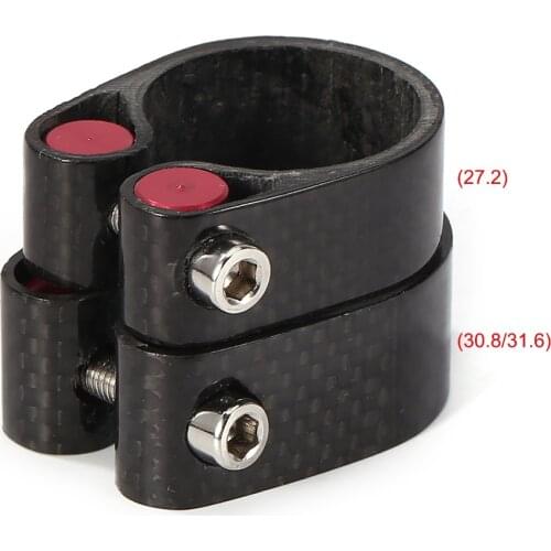 Carbon Fiber Bicycle Seatpost Clamp 30.8/30.9/31.6mm Ultralight Seat Tube Clamp MTB Road Bike Seat Tube Clip Bike Parts