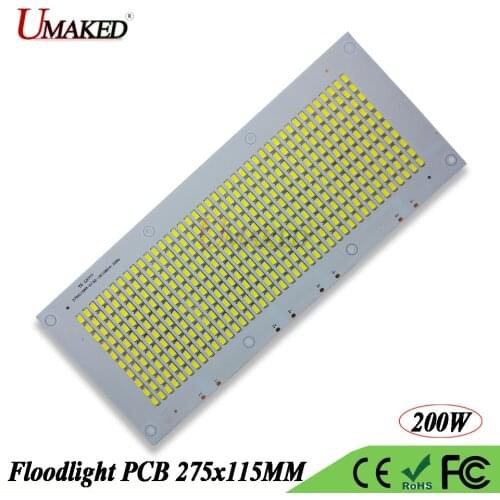 Full watt 200W SMD 5730 LED PCB Floodlight lamp plate 20000lm DC20-39V 1500mA SMD COB aluminum plate base for Spotlight Lamp DIY