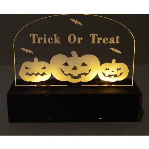Halloween Decor Ornaments LED Lights Pumpkin Witch Ghost Halloween Decorations for Home Bar Horror House Festive Party Supplies