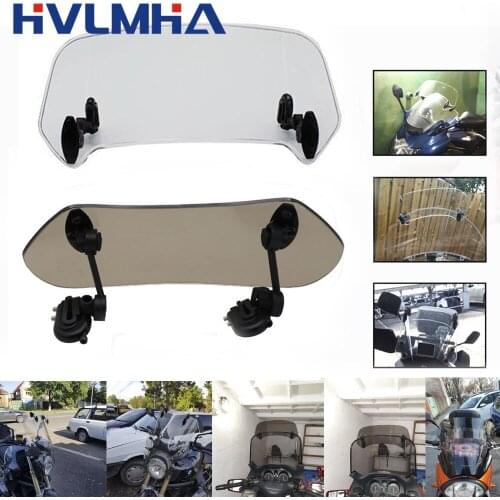 Universal Motorcycle Risen Adjustable Wind Screen Windshield Spoiler Air Deflector for motorcycles F800 R1200GS Accessories