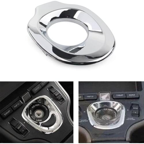 Motorcycle Parts Ignition Key Accent Cap Lock Cover Chrome Switch Trim Grommet Compatible for Honda Goldwing GL1800 2001-2005