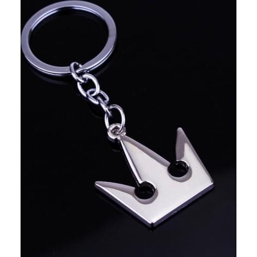 ZXMJ Hot Game Kingdom Hearts Crown Keychain Car Key Chain Chaveiro Keyring Silver Color Jewelry For Key Holder For women Gift