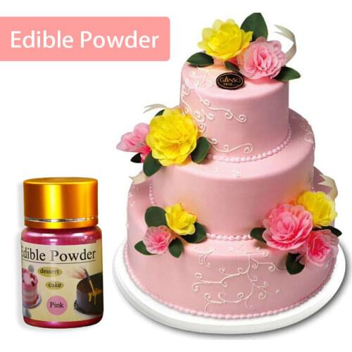10 Grams Pink Edible Cake Food Powder Coloring To Decorate Chocolate Fondant Decoration Arts Food Grade ,Fondant Pigment